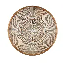 Plat Décoratif Sculpté (Large) - Natural - 10 x 60 x 60 cm