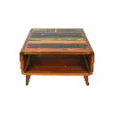 Table Basse - 1 étagère - 45 x 80 x 80 cm
