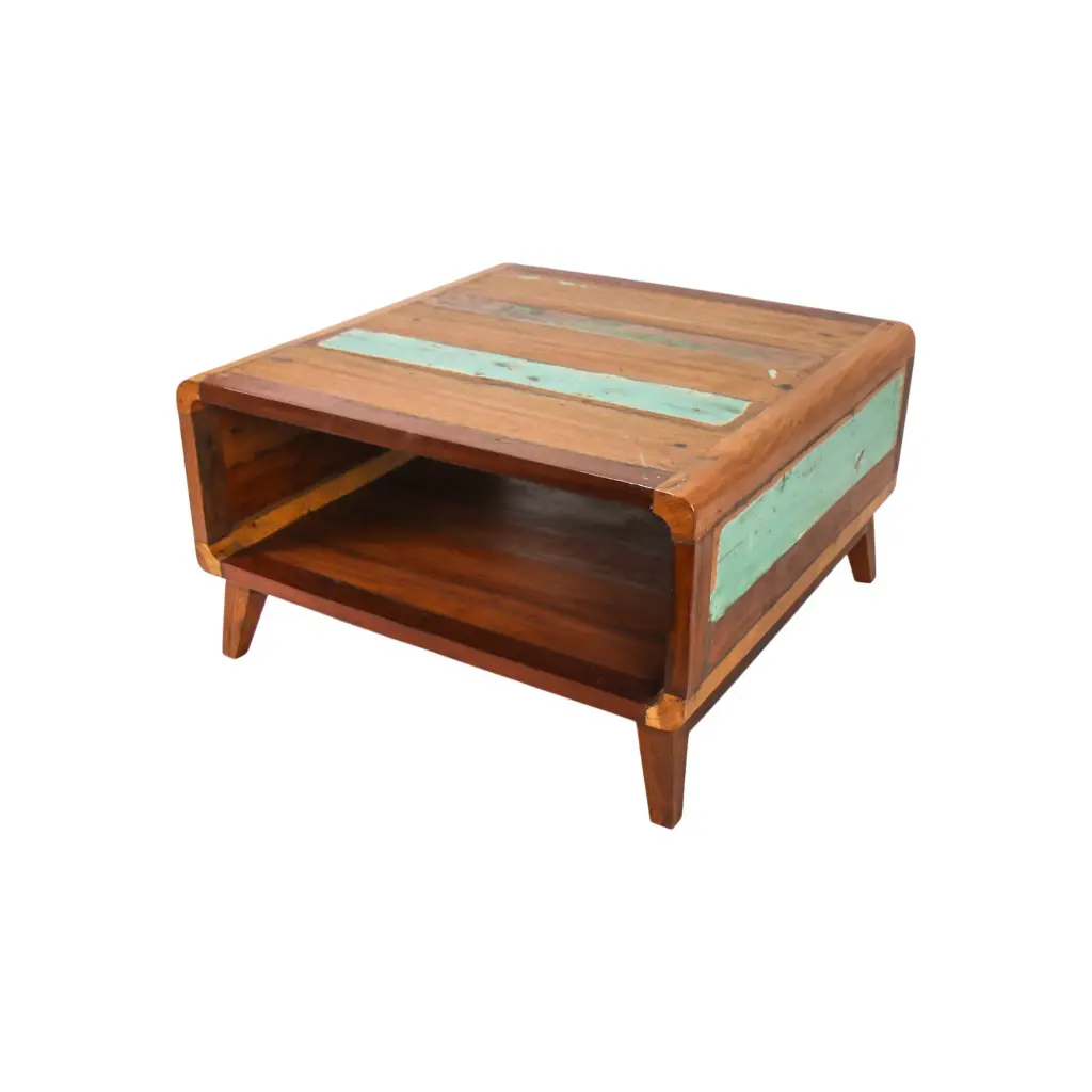 Table Basse - 1 étagère - 45 x 80 x 80 cm