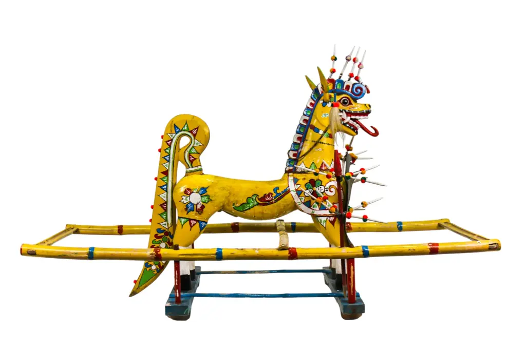 Jaran Kamput - Cheval de cérémonie indonésien - 133 x 220 x 67 cm