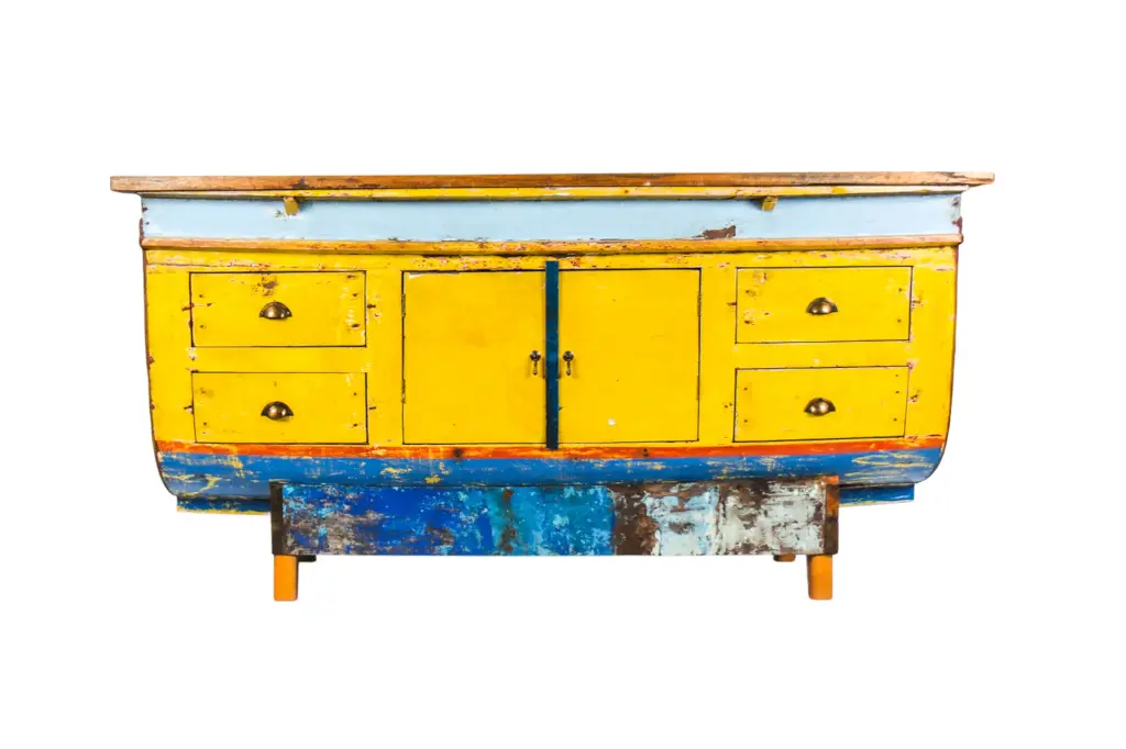 Buffet Barque - 2 portes, 4 tiroirs - 102 x 194 x 66 cm