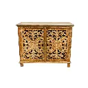 Commode Sculptée - 2 portes - 81 x 101 x 45 cm