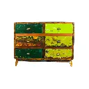 Commode - 6 tiroirs - 90 x 120 x 45 cm