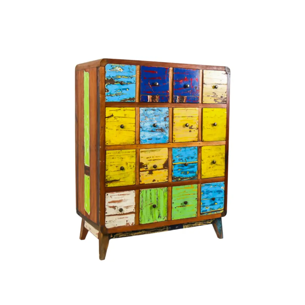 Commode - 16 tiroirs - 120 x 95 x 42 cm