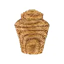 Panier rond avec couvercle - 60 x 52 x 52 cm