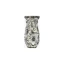 Vase Sculpté - Black Wash - 50 x 25 x 25 cm