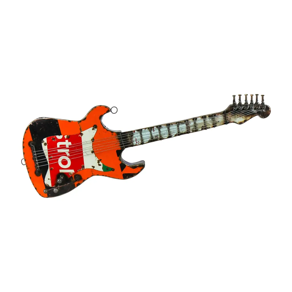 Guitare Électrique - Upcycling - 104 x 32 x 12 cm