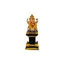 Statue - Ganesh sur Socle - 34 x 14 x 14 cm