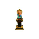 Statue - Ganesh sur Socle - 33 x 14 x 14 cm