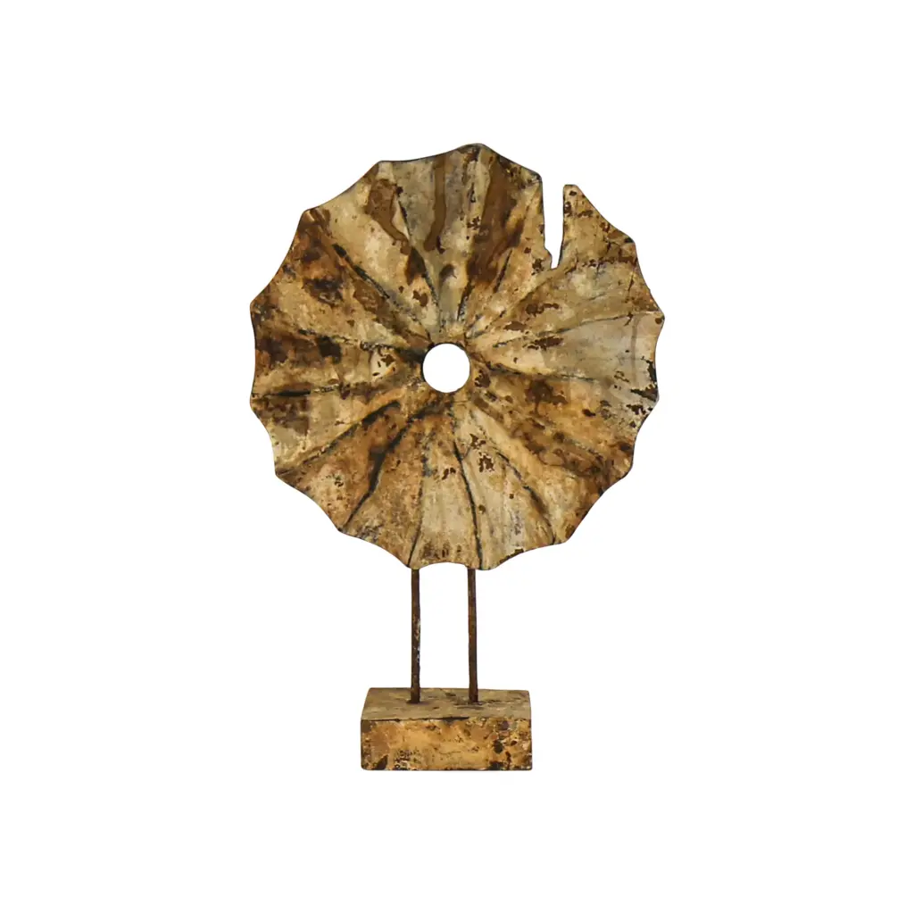 Roue sur Socle - 44 x 30 x 12 cm