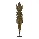 Statue - Danceur Balinais sur Socle - 58 x 11 x 7 cm