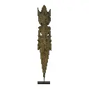 Statue - Danceur Balinais sur Socle - 58 x 11 x 7 cm