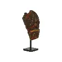 Statue - Lion Batak sur Socle - 49 x 13 x 22 cm