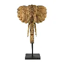 Tête d'Éléphant sur Socle - 135 x 87 x 35 cm
