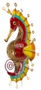 Hippocampe - 37 x 15 x 21 cm