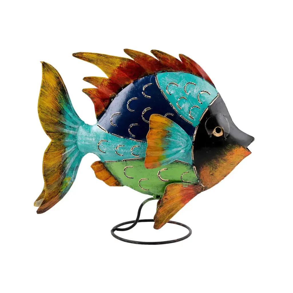 Poisson Plat - Mix Couleur - 35 x 13 x 40 cm