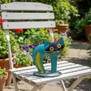 Chat Courbé - Turquoise - 16 x 11,5 x 11,5 cm