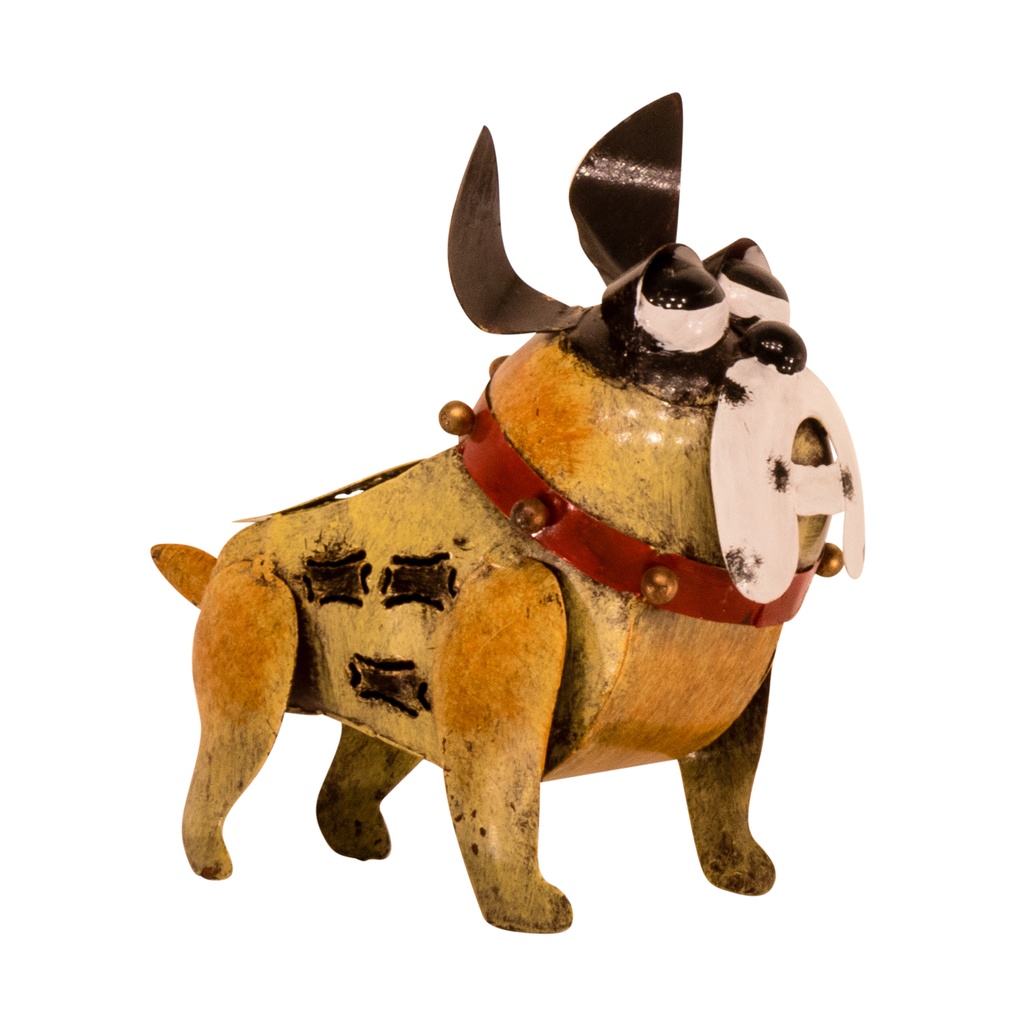 Statue Photophore - Buldog - 17 cm