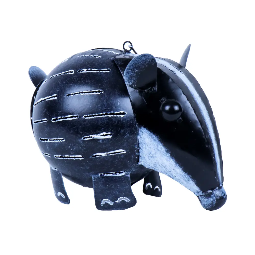 Blaireau - Noir & Blanc - 16 x 16 x 23 cm