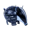 Blaireau - Noir & Blanc - 16 x 16 x 23 cm