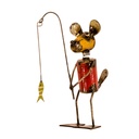 Animal Pêcheur - Souris Museau Plat - 22 x 20 x 8 cm