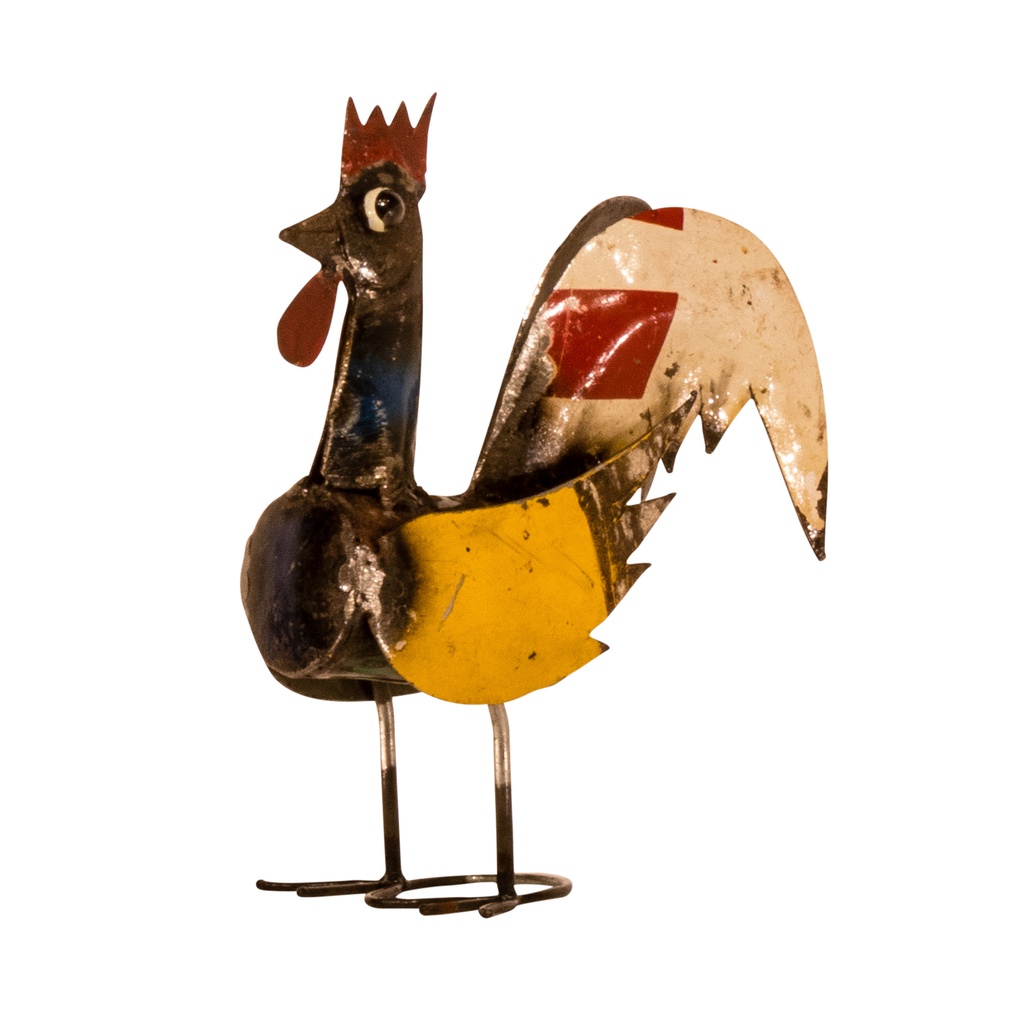 Coq - Mix Couleur - 15 x 13 x 5 cm