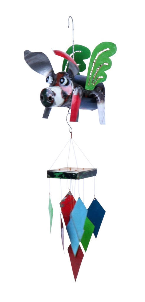 Cochon Volant Carillon - Mix Couleur - 57 x 20 x 13 cm