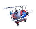 Avion Triplan - Mix Couleur - 40 x 70 x 67 cm