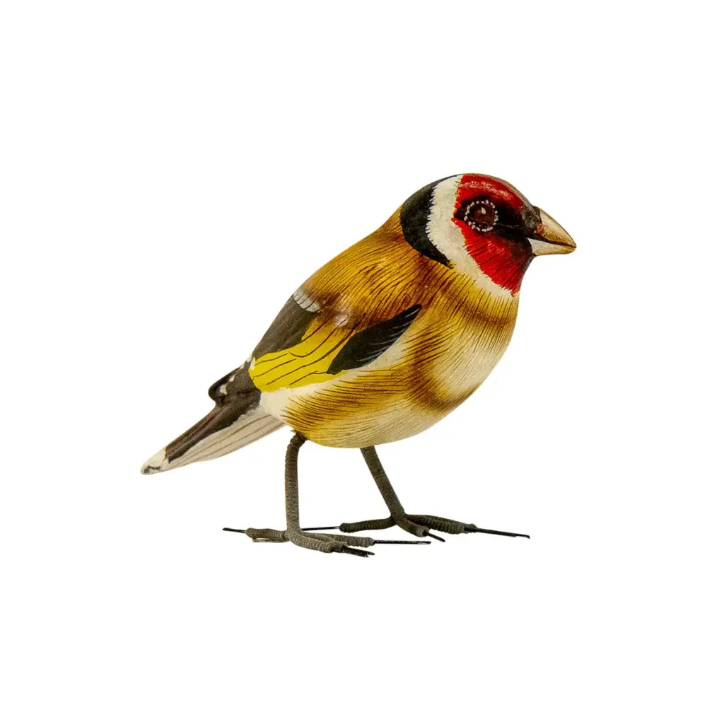 Oiseau - Chardonneret - 10 x 11,5 x 4 cm