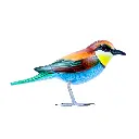 Oiseau - Guêpier - 10 x 11,5 x 4 cm