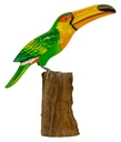 Toucan - Vert, Orange & Jaune - 32 x 10 x 30 cm