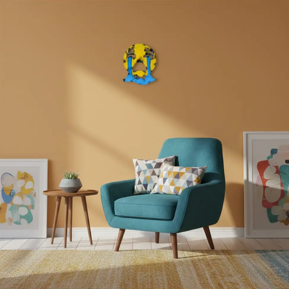 Emoji - 😭 - Visage qui pleure à chaudes larmes - 18,5 x 15 x 3 cm