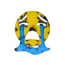 Emoji - 😭 - Visage qui pleure à chaudes larmes - 18,5 x 15 x 3 cm