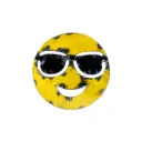 Emoji - 😎 - Visage avec lunettes de soleil - 15 x 15 x 3 cm