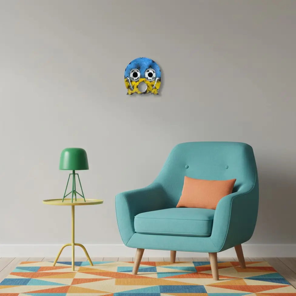 Emoji - 😱 - Visage qui hurle de peur - 15 x 15 x 3 cm