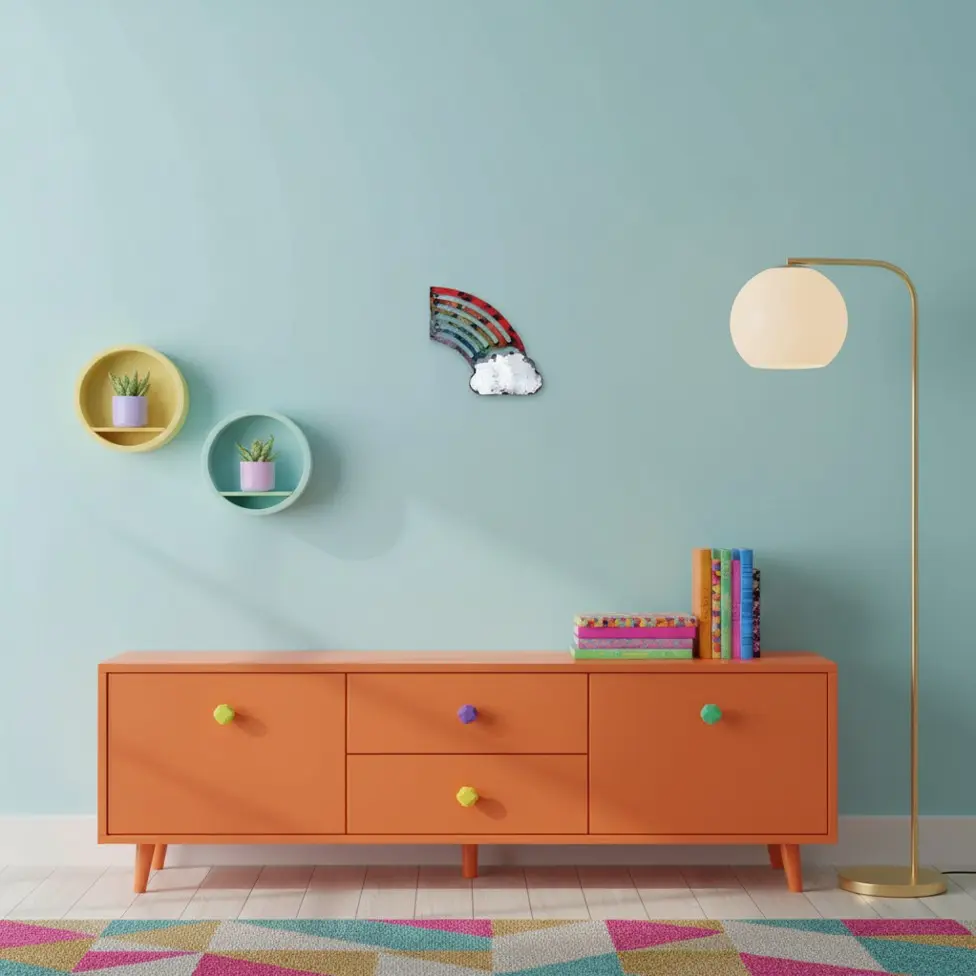 Emoji - 🌈 - Arc-en-ciel - 15 x 15 x 3 cm