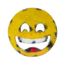 Emoji - 😄 - Visage très souriant aux yeux rieurs - 28 x 28 x 4 cm