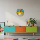 Emoji - 🤩 - Visage avec des étoiles à la place des yeux - 28 x 28 x 4 cm