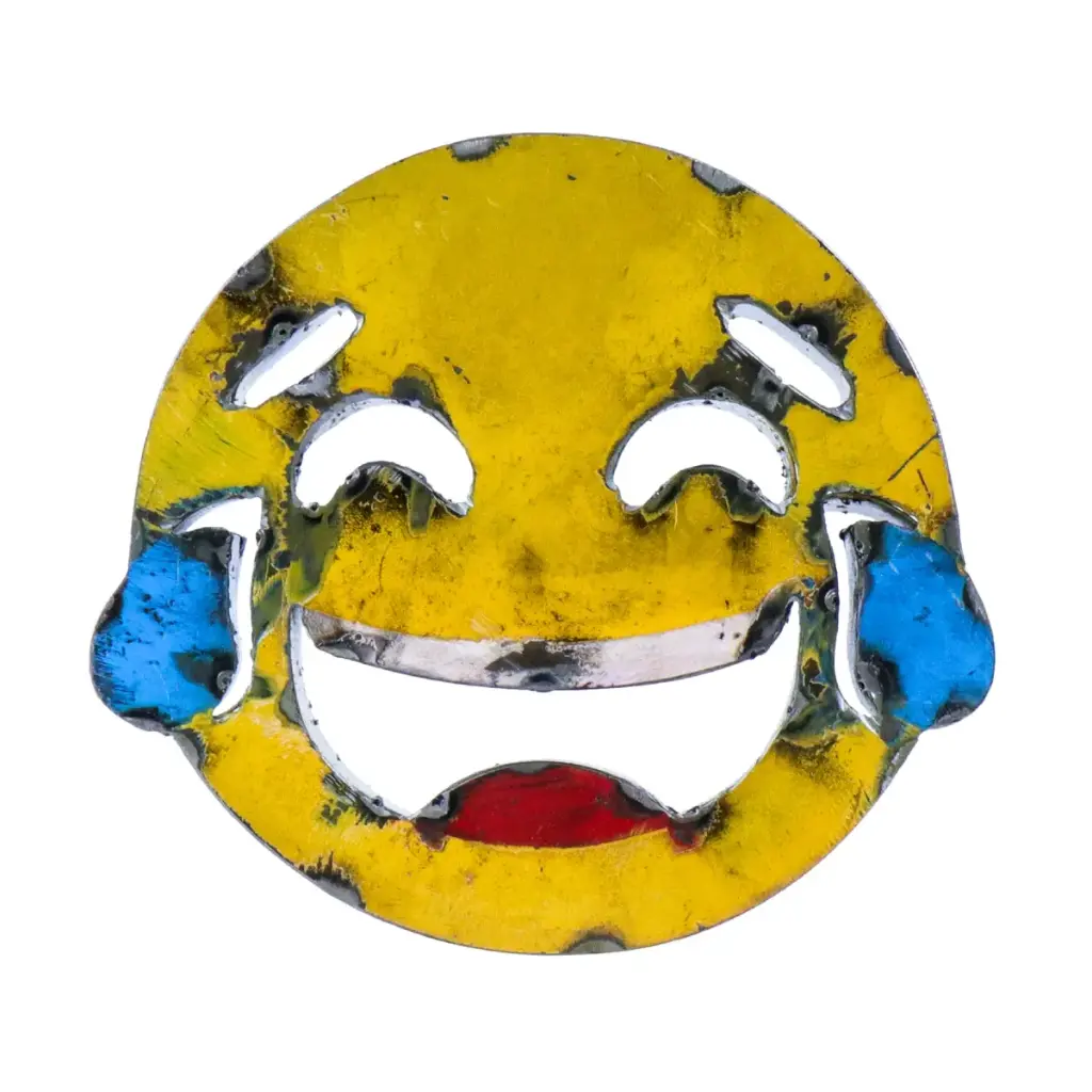 Emoji - 😂 - Visage riant aux larmes - 28 x 30 x 4 cm