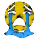 Emoji - 😭 - Visage qui pleure à chaudes larmes - 35 x 29 x 4 cm