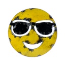 Emoji - 😎 - Visage avec lunettes de soleil - 28 x 28 x 4 cm