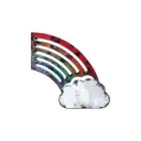 Emoji - 🌈 - Arc-en-ciel - 30 x 30 x 4 cm