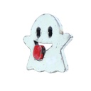 Emoji Upcycling - 👻 - Fantôme - 30 x 30 x 5 cm