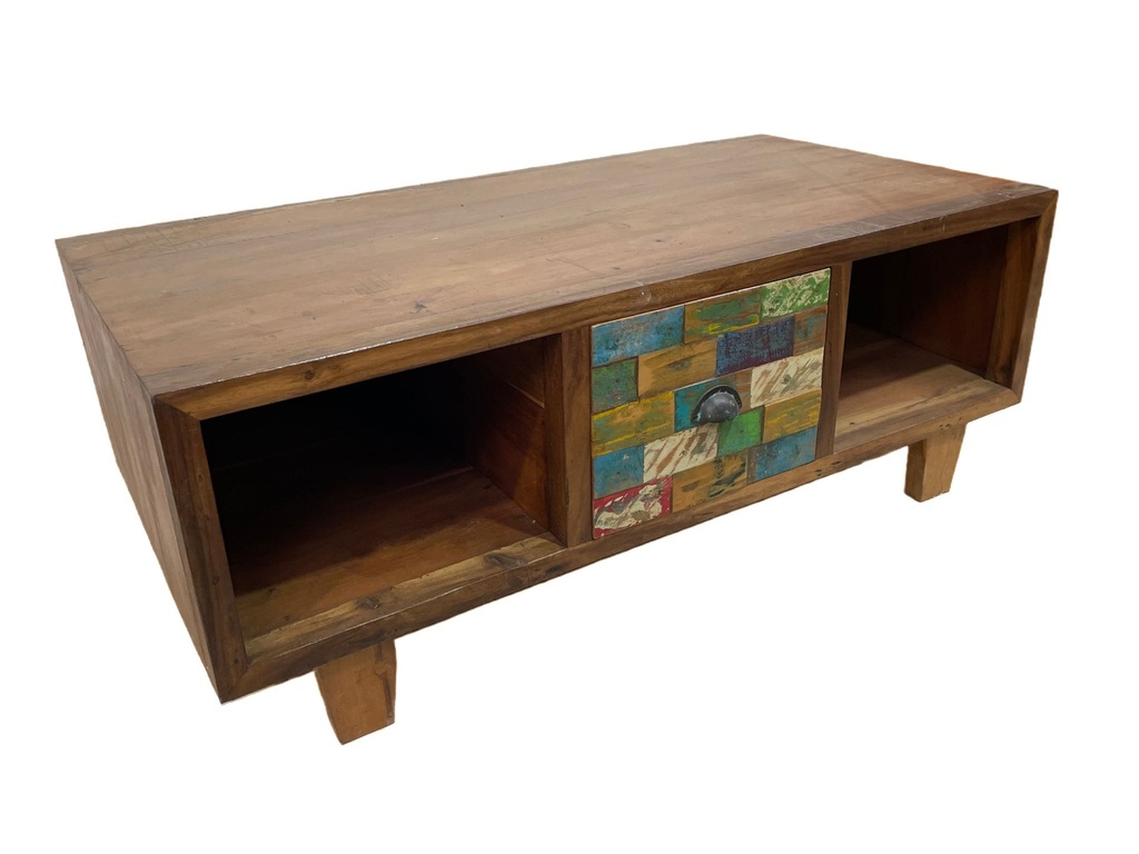 Meuble TV - 1 tiroir, 2 rangements - 120 x 45 x 60 cm