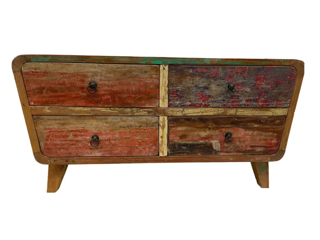 Meuble TV - 4 tiroirs - 100 x 50 x 40 cm