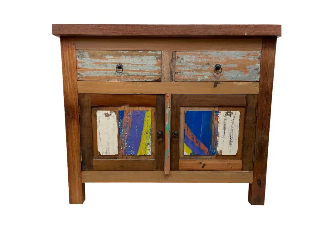 Petit Buffet - 2 tiroirs, 2 portes - 75 x 90 x 55 cm