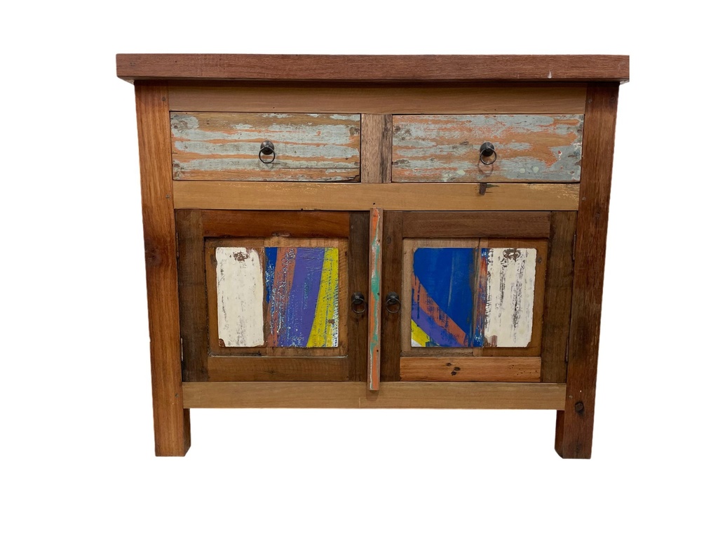 Petit Buffet - 2 tiroirs, 2 portes - 75 x 90 x 55 cm