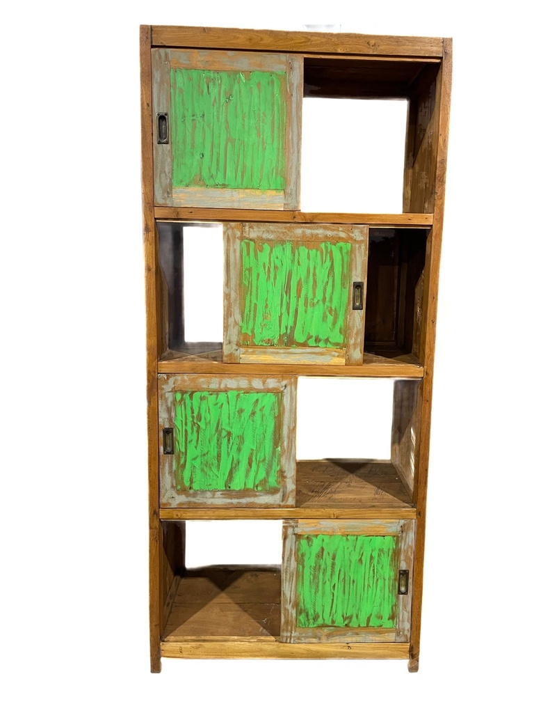 Étagère - 4 portes coulissantes - 80 x 180 x 40 cm