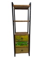 Étagère - 3 tiroirs, 3 rangements - 60 x 180 x 40 cm