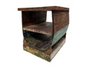 Table Basse Barque - 2 étages - 70 x 60 x 50 cm